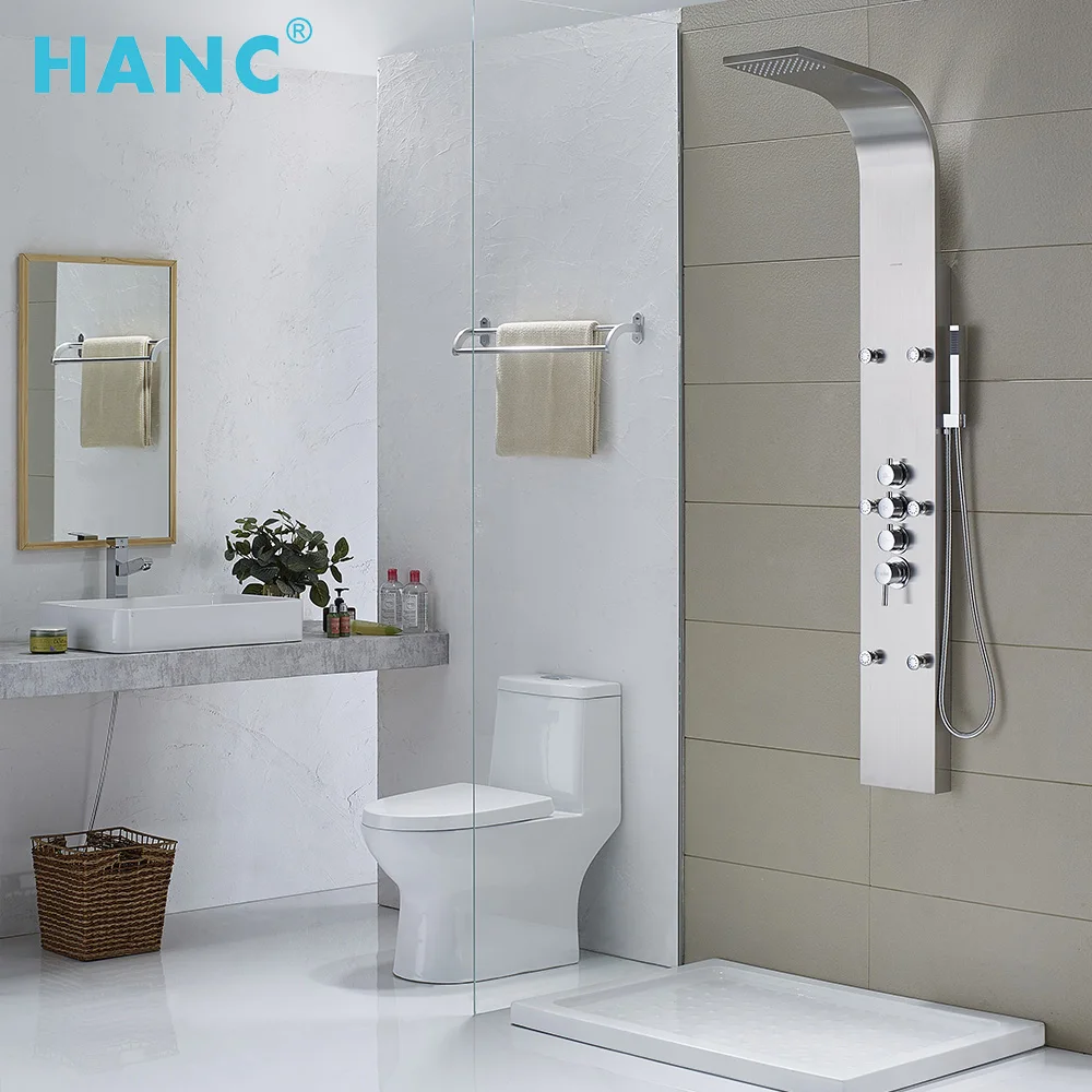 2018 Hot Jual Wall Mounted Mandi Spa Shower Set 304 Stainless Hot Jual Wall Mounted Mandi Spa Shower