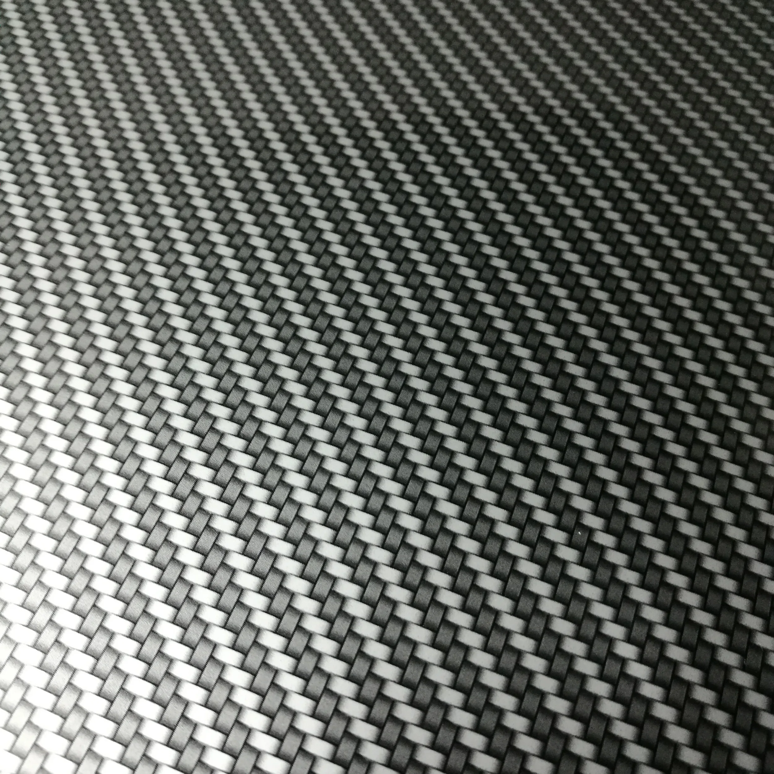 Nontransparent Silver Carbon Fiber Water Transfer Printing