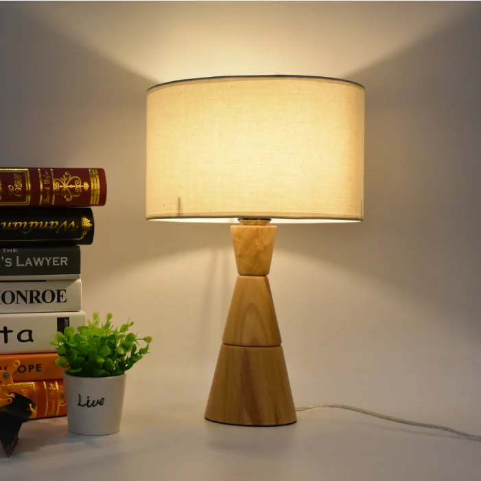 wood lamp stand