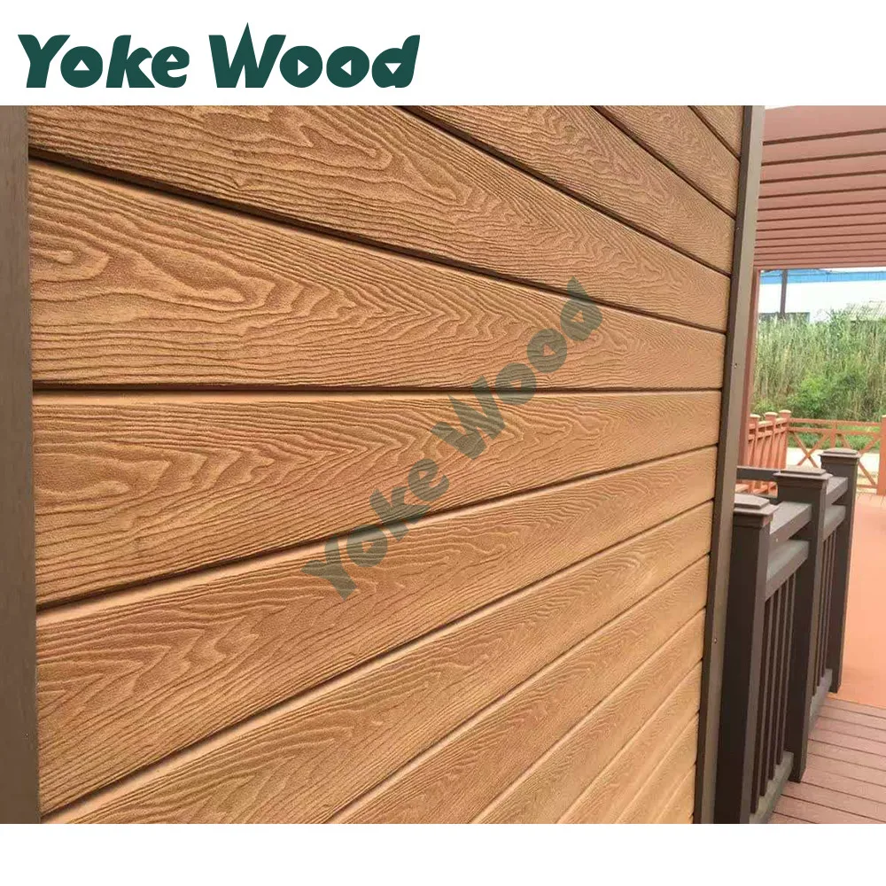 2018 Coextrusion Wpc Wall Cladding Sunlight Resistant Waterproof Outer