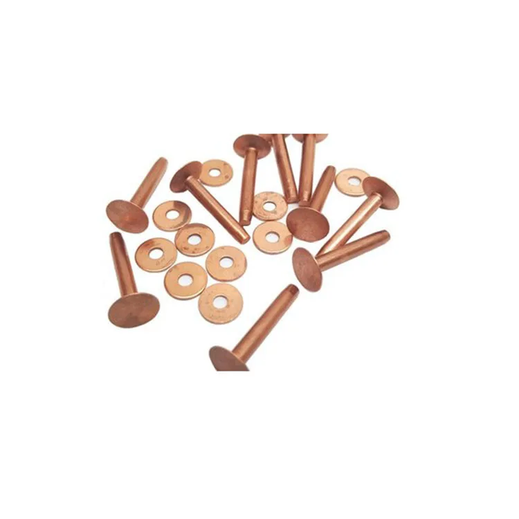 Copper Round Head Solid Rivet And Washers Buy Copper Rivet And Washer