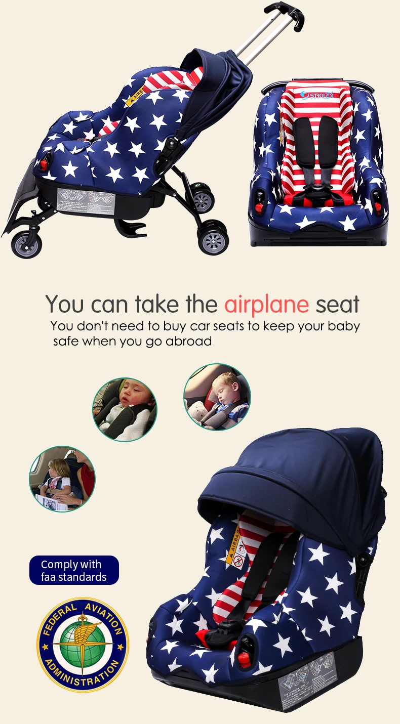 Strolex 5 in 1 Multifunctional ISOfix Child Car Safety Seat Baby Car Seat Stroller Travel Baby Stroller with Car Seat 6M~12Y