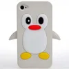 High Quality 3d Cartoon Silicone Phone Case For Iphone penguin Phone Cover For Iphone 4/4s, 5/5s, 6