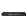 1U rackmount 24 port 10/100/1000mbps L2 managed switch with 4 port gigabit combo sfp/rj45 1 console