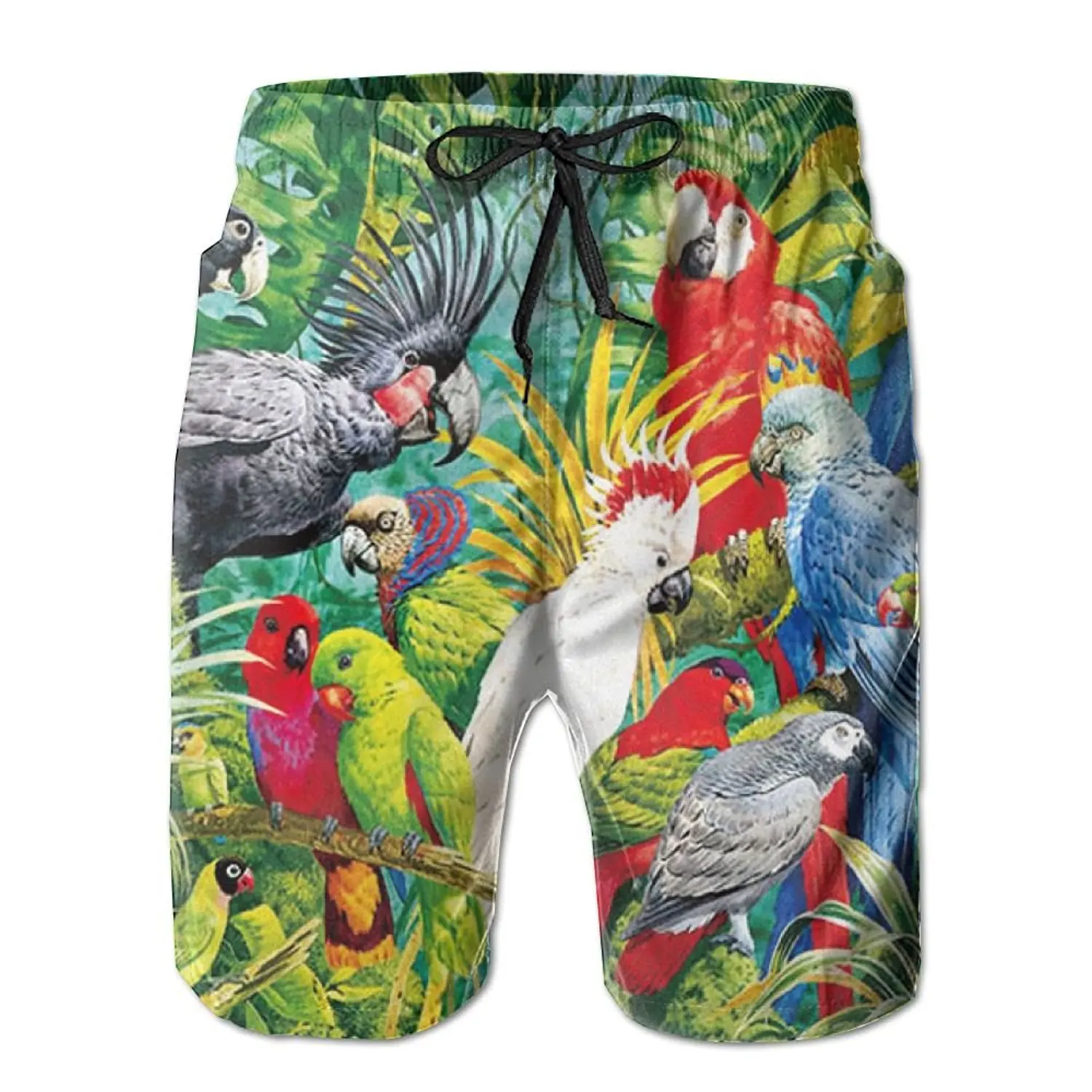 Ouxioaz Boys Swim Trunk Watercolor Flowers Painting Beach Board Shorts