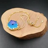 WT-B347 Stalactite bracelets gold plated free form fashion chain for women jewelry delicate bracelets