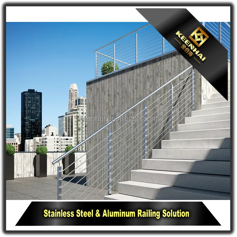 Customed Diseños modernos de Acero Inoxidable Pasamanos de Escalera