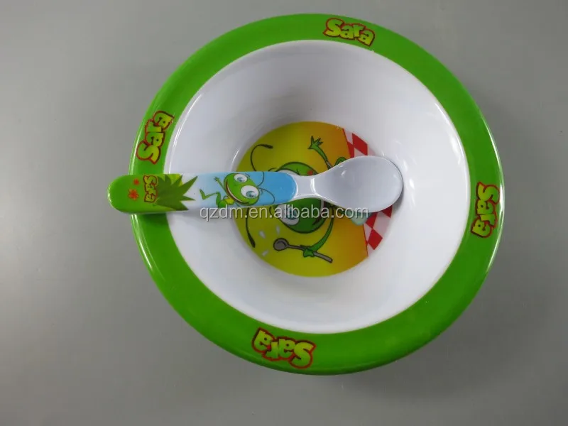 Melamine Kids Lunch bowl + spoon ,Bady bolw and spoon