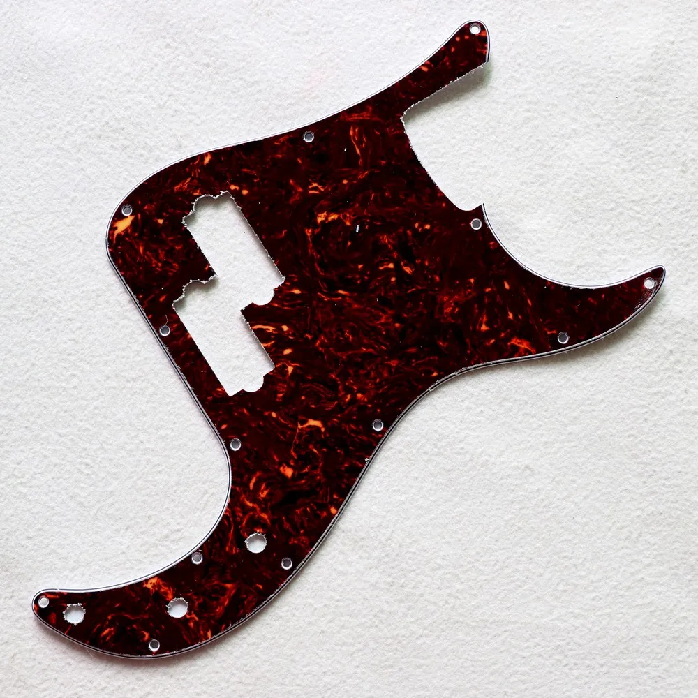 Us Standard 4 String P Bass Guitar Pickguard Brown Tortoise Colors