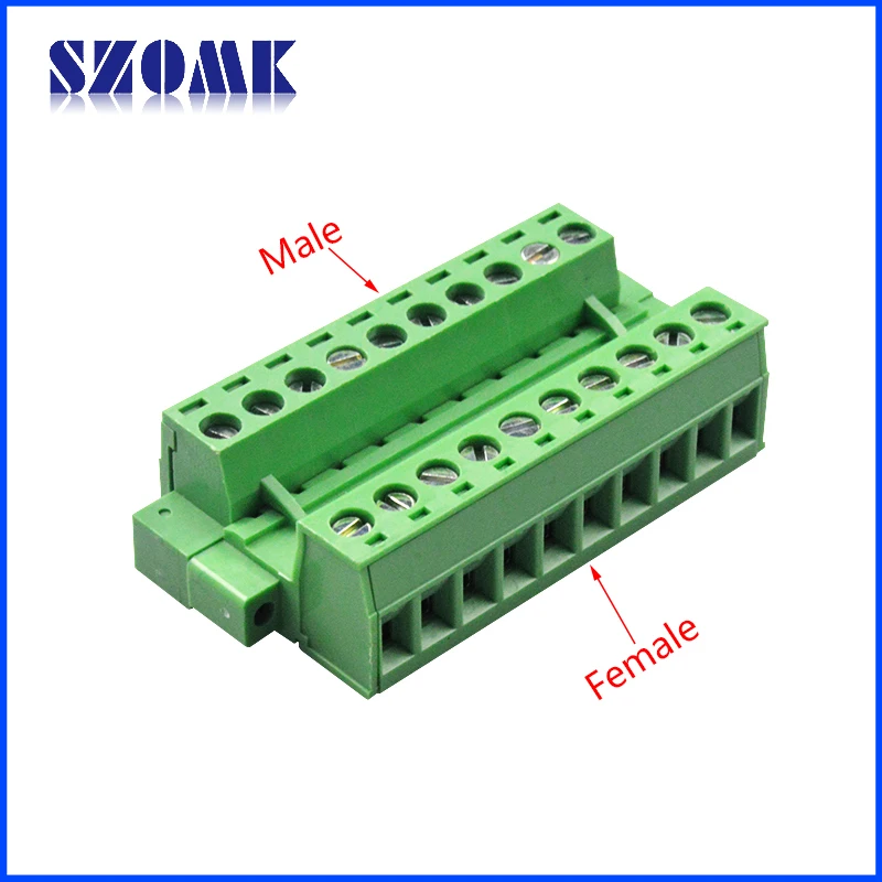 Pcb Screw Terminal Block 3.81mm 8 Poles Wire Connector Electric