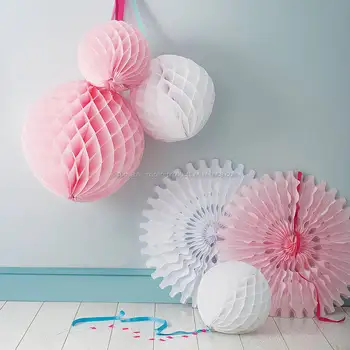 Tissue Paper Honeycomb Fans Garlands Valentine Wedding Tissue Paper Honeycomb Fans Garlands Valentine Wedding Decorations Hanging Party