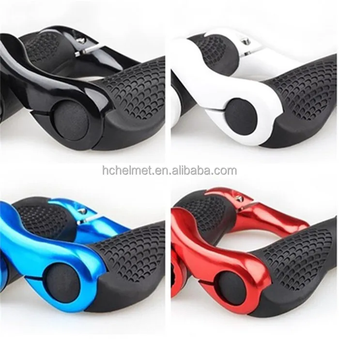 MTB Bike Lock-on Handlebar Grips Rubber Aluminum Barend Bar End Handlebar Cover