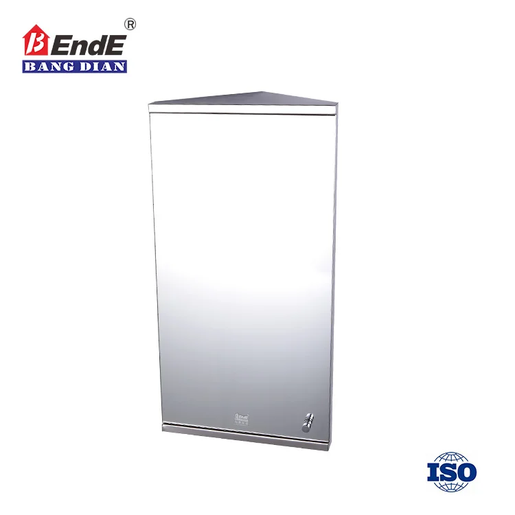 
Simplicity design modern style stainless steel bathroom mirror corner cabinet triangle corner bathroom cabinet 