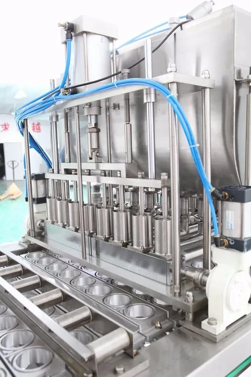 Ac Inverter Plastic Jelly Pudding Cup Filling Sealing Machine For