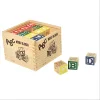 Wooden ABC/Arabic Alphabet Letters Building Block with Box Hot Stamping Educational Toy New Toys for Kids punch block