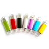 Real Capacity Crystal 2 In 1 Mobile Smart Phone Pendrive Otg Usb Memory Flash Drive With Micro Usb For Android