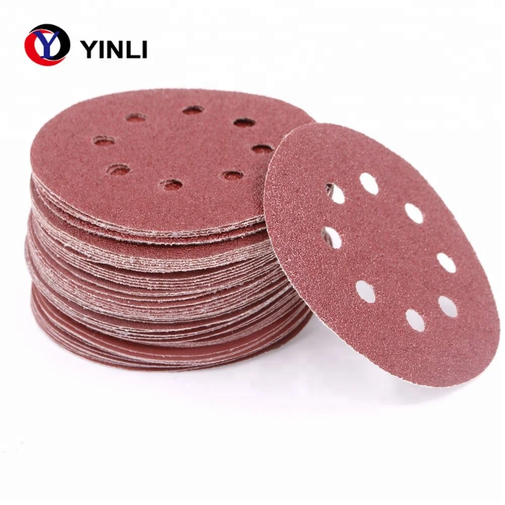 5/" Inch Sandpaper Disks P400 Grit Peel and Stick Adhesive Abrasive Sand Paper