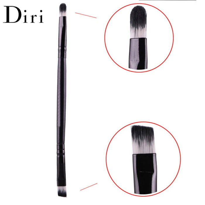 Cosmetic Double Head Makeup Angled Eyebrow Eyeshadow Brush