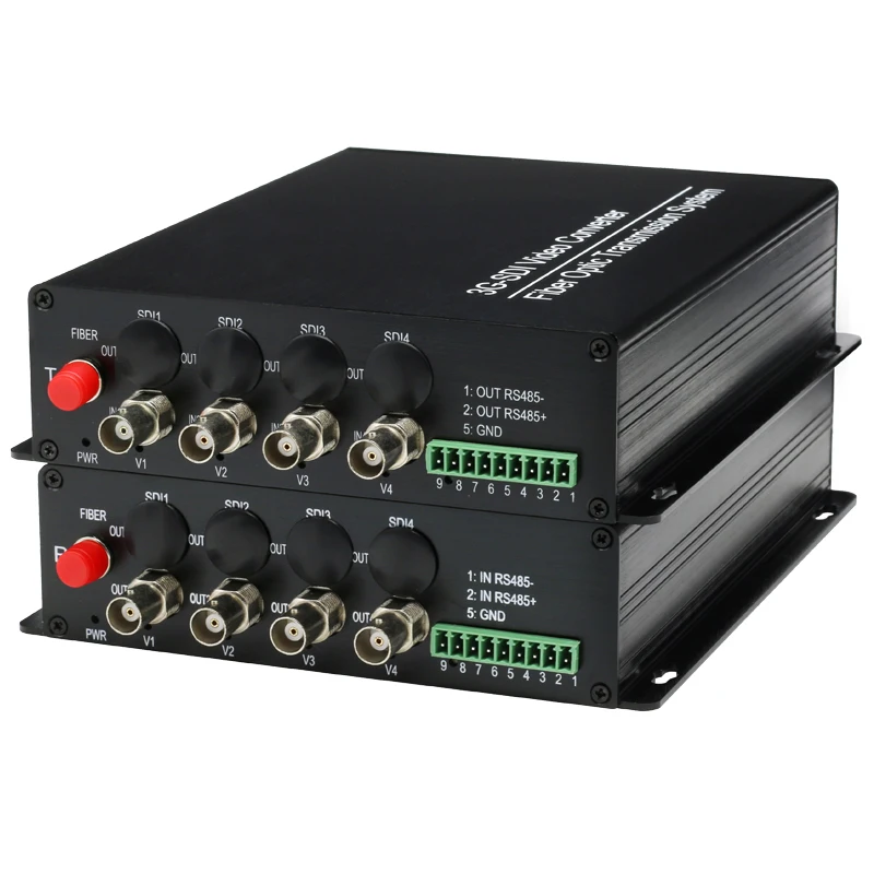 HD-SDI to FC Multimode Optical Fiber Media Converter 2KM Transmitter Receiver 