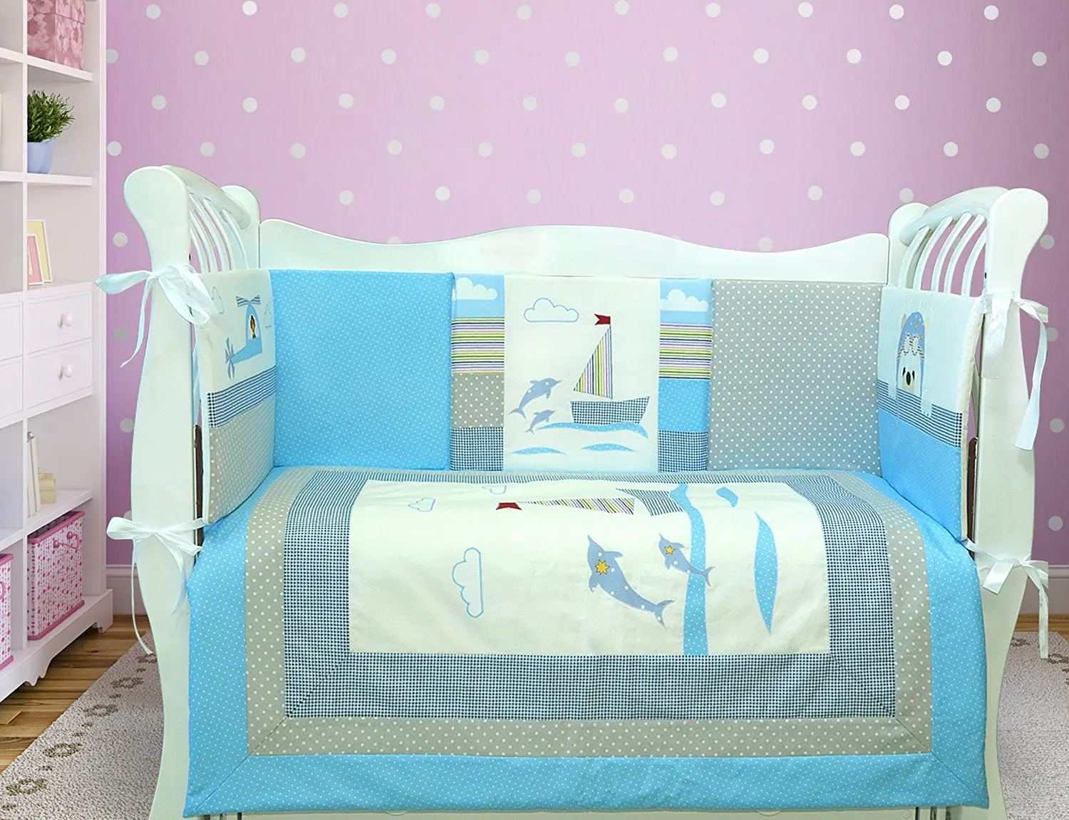 dolphin crib bedding