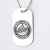 Factory cheap custom create your own stainless steel metal unique necklace dog tag