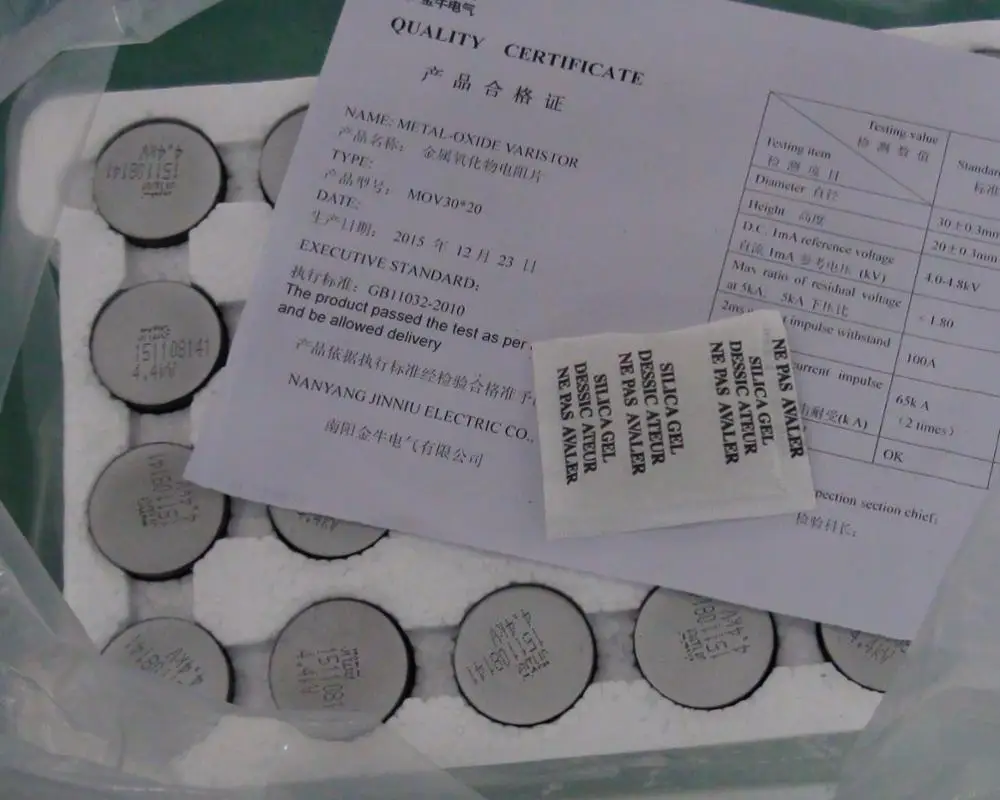 3kv 10ka Metal Oxide Varistor For Surge Arrester Buy Zinc Oxide