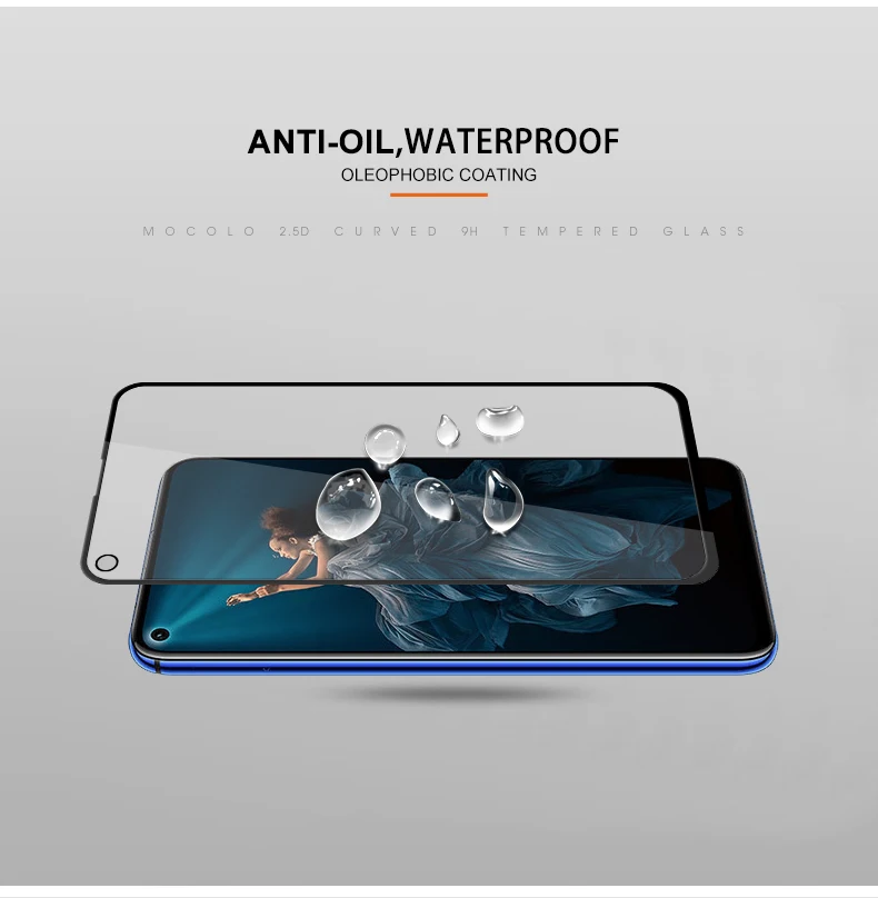 For Huawei Honor 20 Oem/Odm 3D Curved Edge Premium Real Tempered Glass Screen Protector