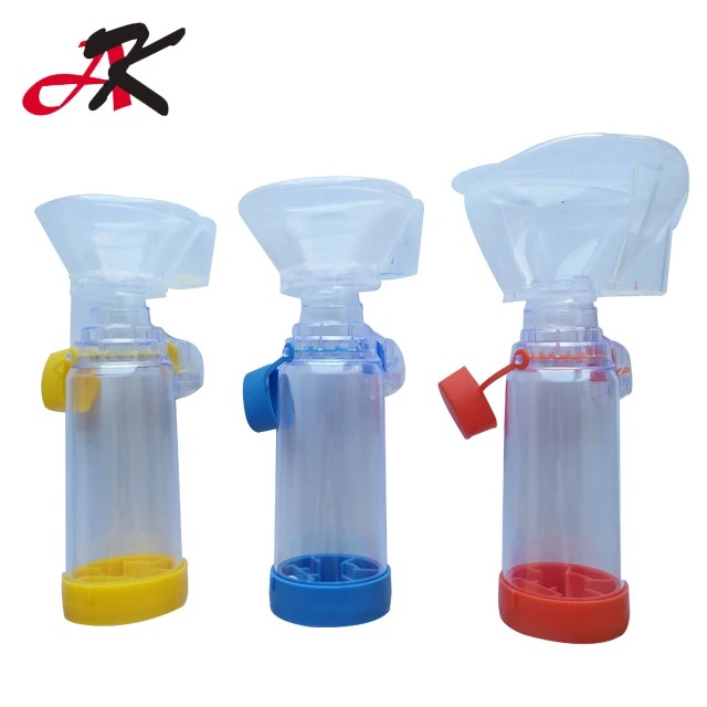 Ce Pda Approved Asthma Chambers Colorful 175ml Latex Free Silicone Rubber Aerosol Inhaler Spacer