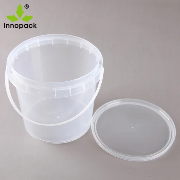 1 Liter Mini Clear Plastic Bucket With Handles Buy Clear Plastic