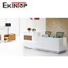 Commercial furniture office tufted reception desk design modern salon reception tables