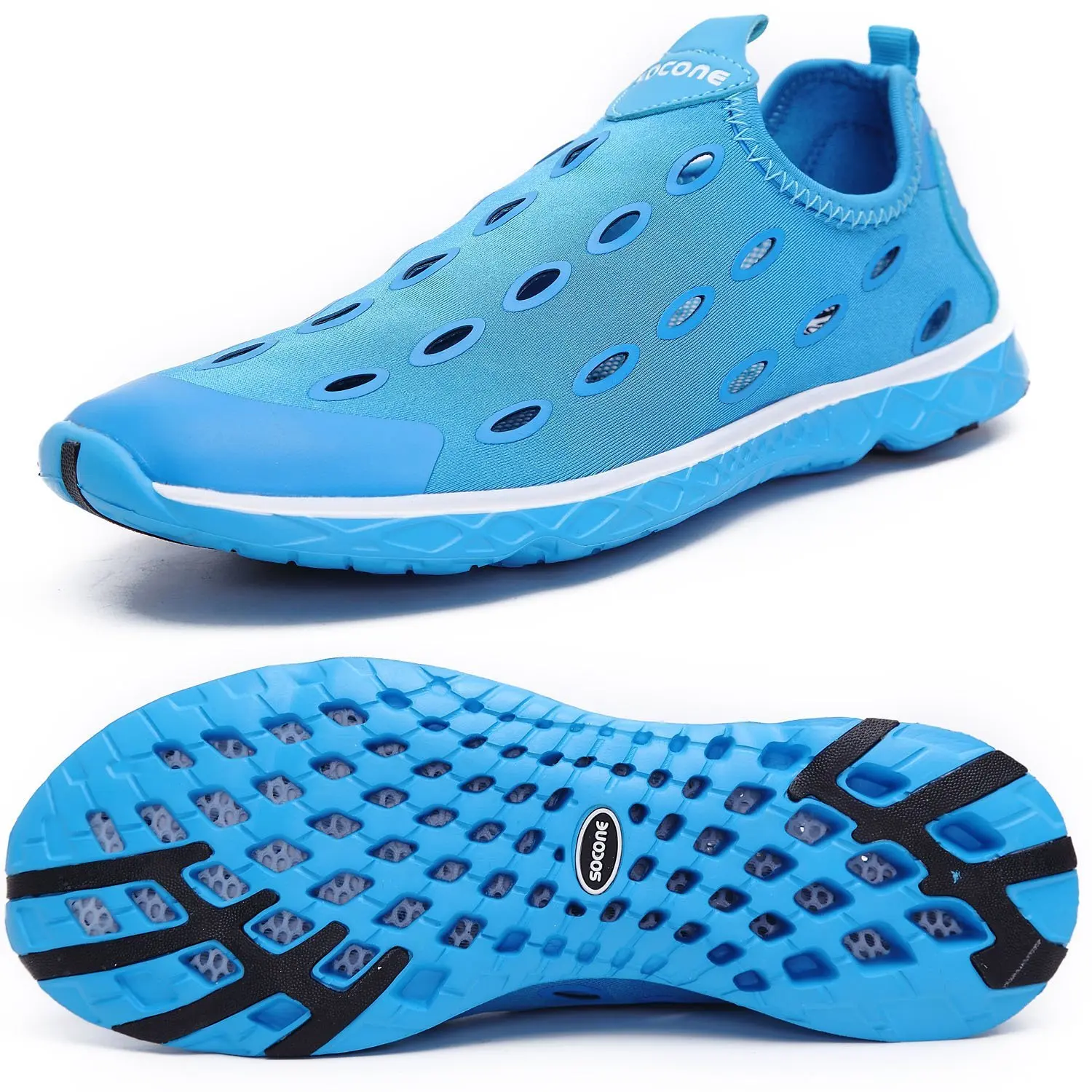 Cambridge Select Womens Mesh Quick Dry Zipper Water Shoe