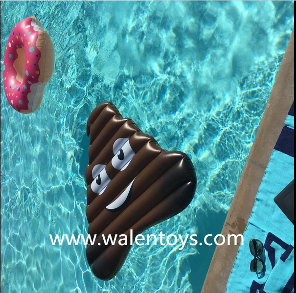Target Supplier Water Toys Giant Raft Inflatable Emoji Poop Pool Float