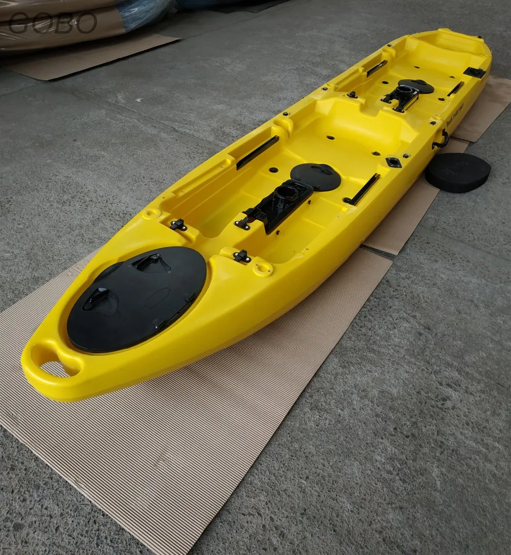 LLDPE sit on top double pedal fishing kayak double 2 person kayak for sale, View pedals fishing