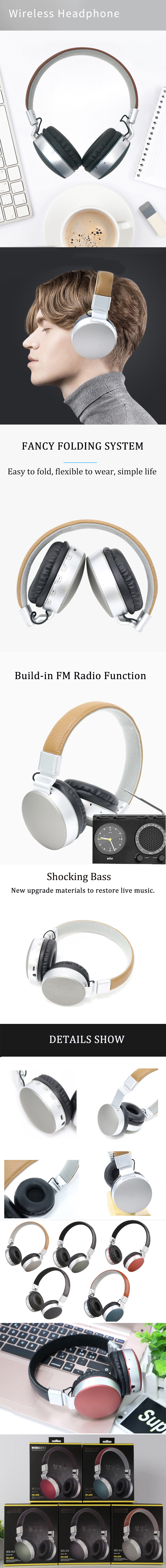 Factory Durable Stereo Headset Noise Cancelling Wireless Earbuds with Mic for iPhone iPad Support TF Card Tailored For Ears - ANKUX.COM