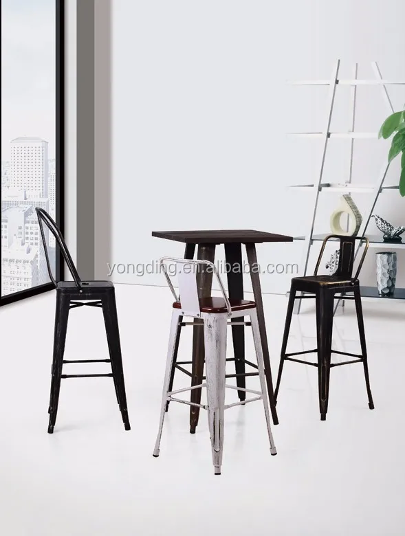 Hot Sale Modern Galvanized Clear High Back Metal Fashion Dinning Chair