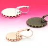 Silver/Antique Bronze Elastic Earring Lace Border Setting Tray for Gem Cabochons