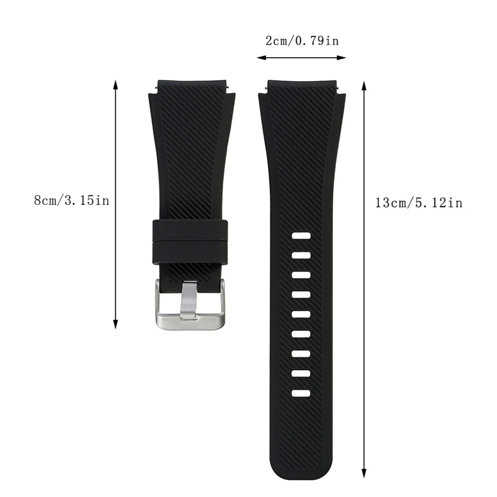 Sport Watch StrapSiliconBracelet ReplacementWatch Strap for Samsung Gear S3 Frontier