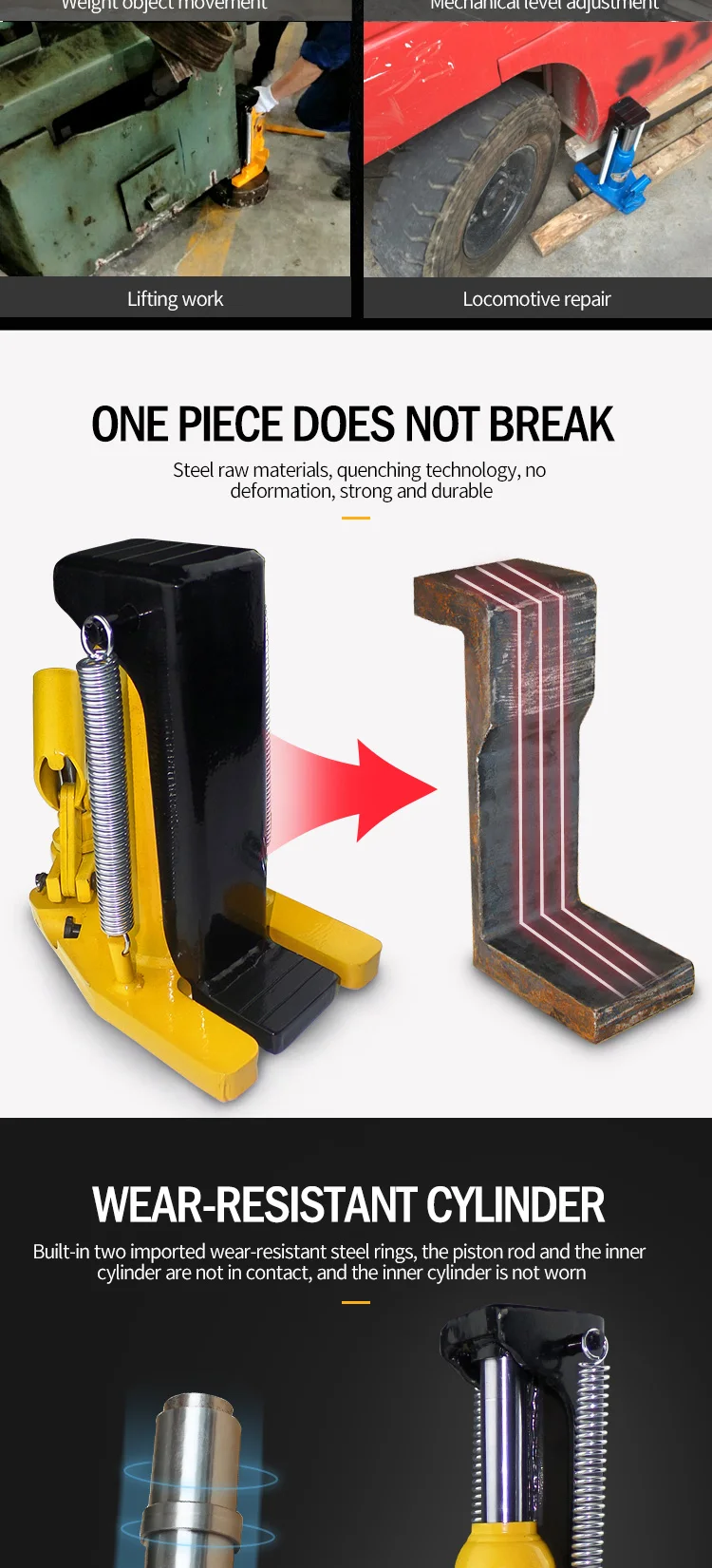 2.5t50t Factory Direct Oil Pump Manual Rack And Pinion Hydraulic Car Jacks Lift Small Bottle