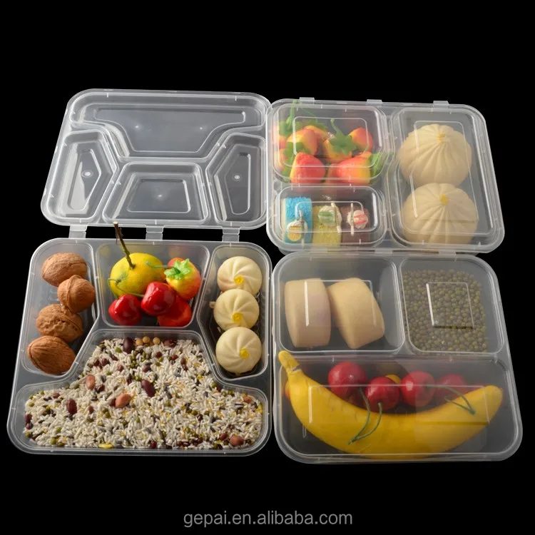 Disposable 3 Compartment Hingedlid Bento Box Buy Bento Box 3