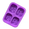 178 factory and stock. mold silicone cake.3d 4 Cavity angel Shaped Silicone Mold For Handmade Soap making, boy and girl shape.