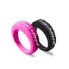 custom design black silicone finger ring,silicone rubber finger ring