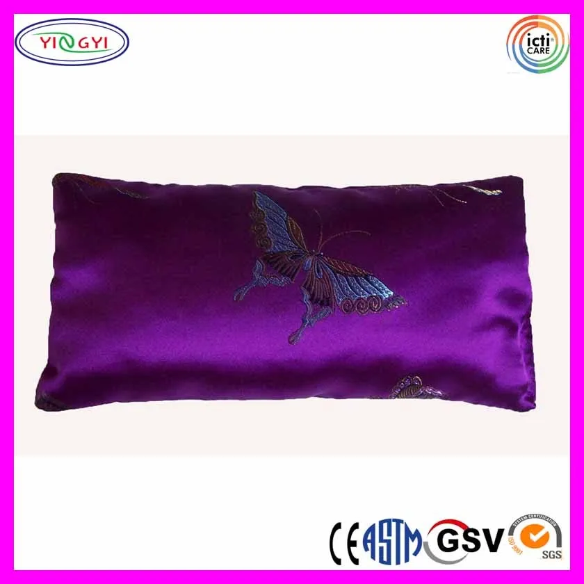 E687 Aromatherapy Organic Lavender Buckwheat Hulls Scented Eye Pillow