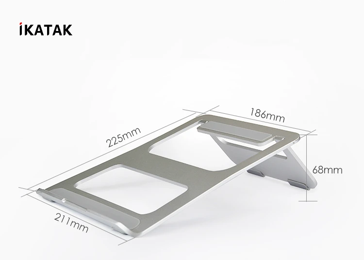 IKATAK Best Aluminum Ergonomic Portable Foldable Laptop Table Stand