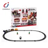 Most popular christmas gift plastic kids electric railway rc toy model train set with track