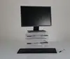 Customized Clear Acrylic Adjustable Monitor Stand & Paper Tray Unit