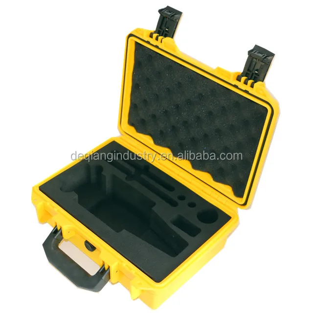 Injection foam inside plastic tool box ease carrying protective waterproof suitcase