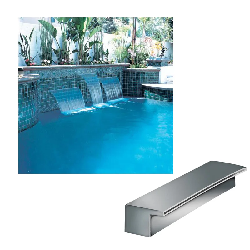 Stainless Steel Swimming Pool Waterfall Spa Jet Air Shower Swimming Pool Waterfall Spa Jet