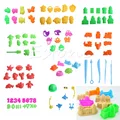 5 11Pcs Lot Sand Toy Model Building Kits Play Dough Plasticine Mold Tools Set Kids Playdough