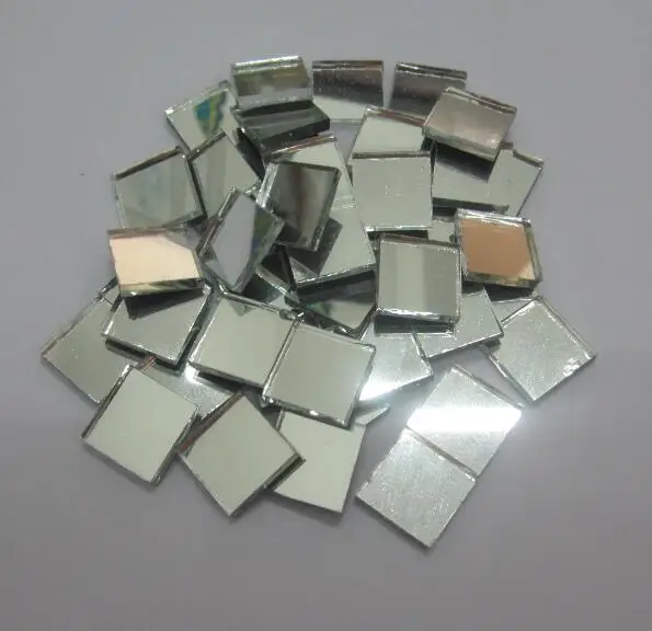 4mm thickness mosaic glass mirror craft tiles