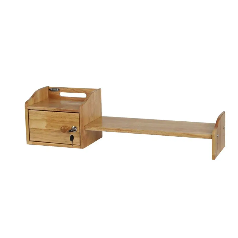 LQQGXL Storage and organization Computer Display Base, Solid Wood Desk Storage Organizer, Size 74 19.5 20.5 cm (Color : Rubber wood)